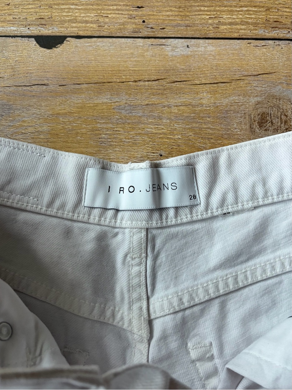 NWT IRO Distressed High Rise Denim Shorts-size 28 - Picture 5 of 8